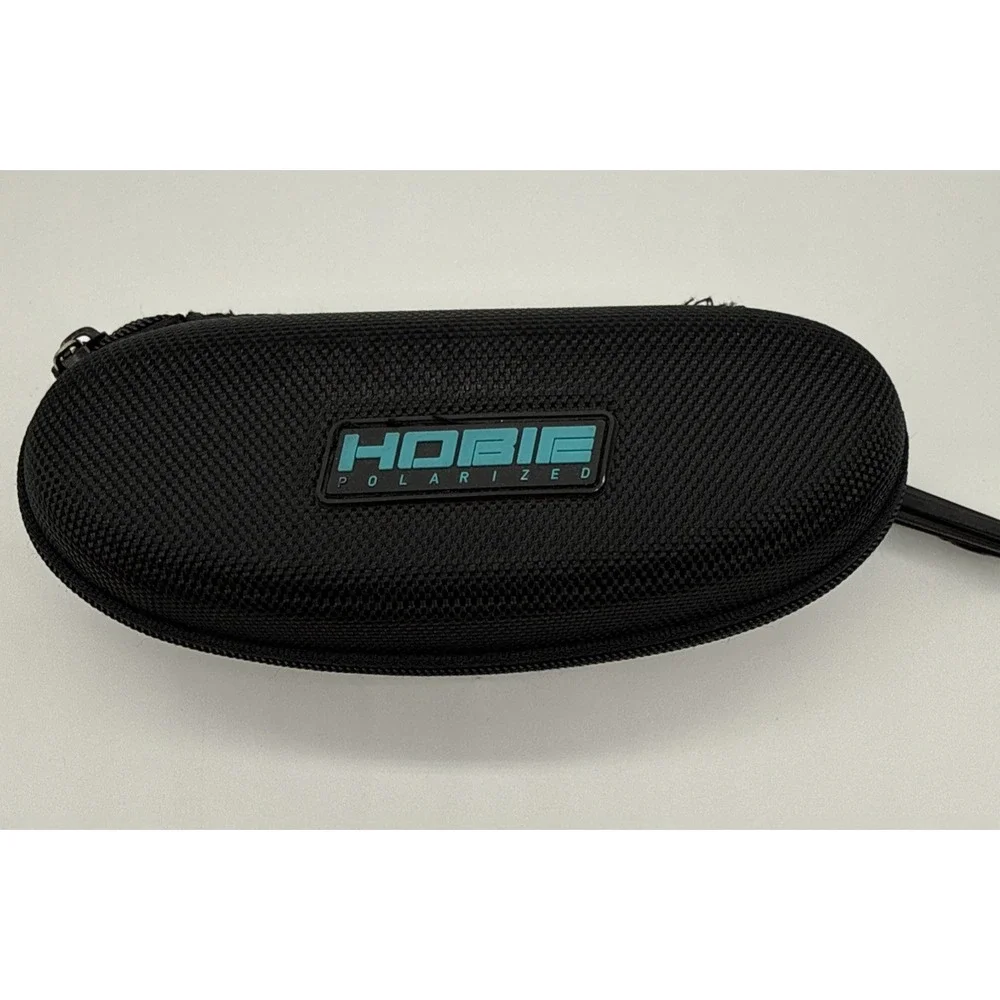HOBIE Polarized Zip Around Sunglasses Eyeglasses CASE ONLY-Black-Teal Logo